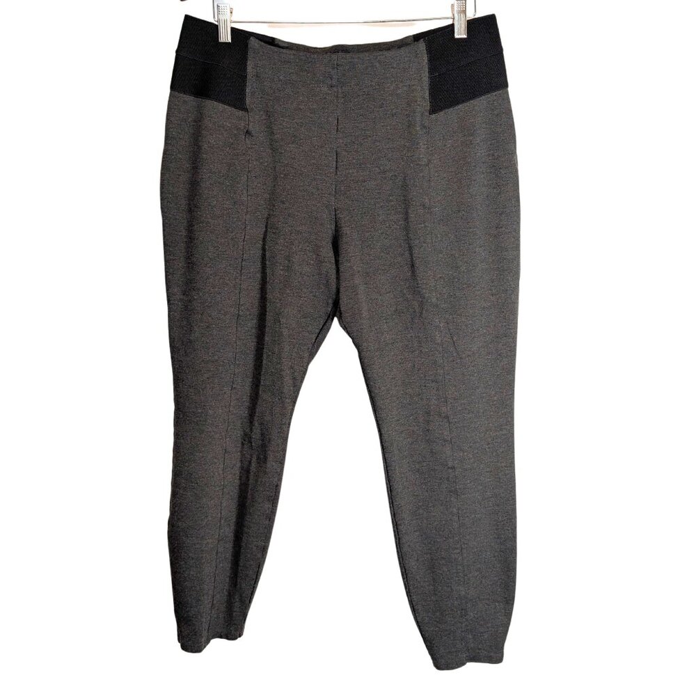 Lane Bryant Womense Siz 18 Gray Ponte Pants Pull On Innersculpt work Leggings